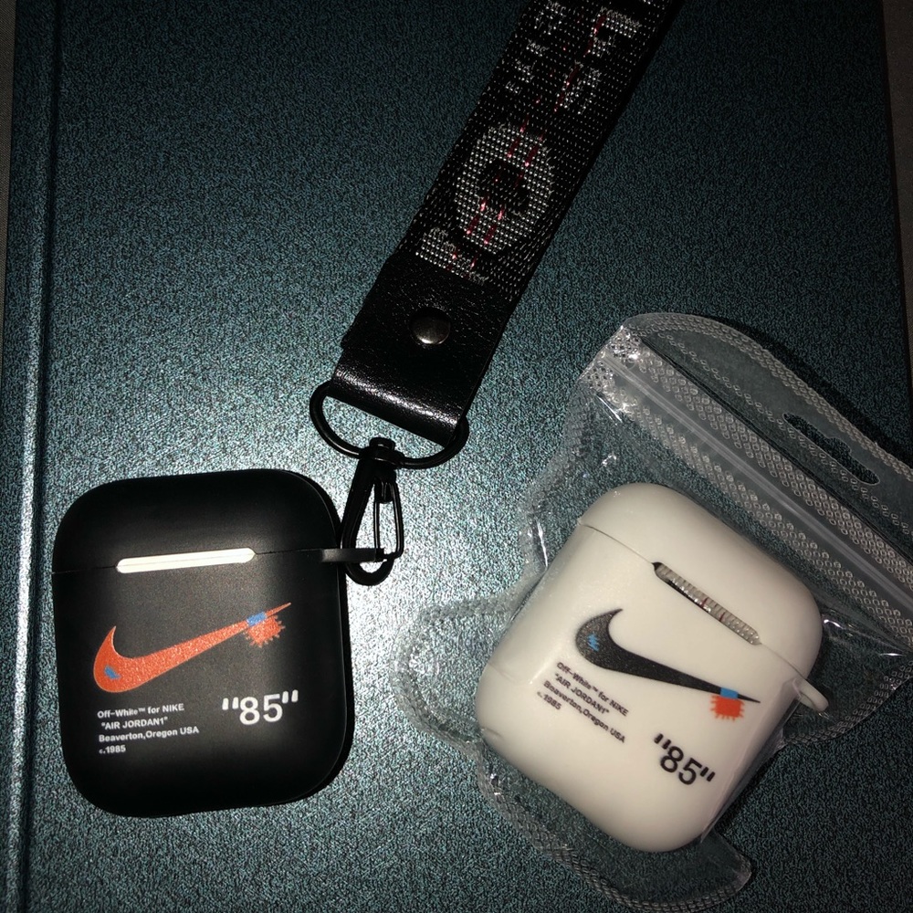 AirPod protective case (black) and (white)